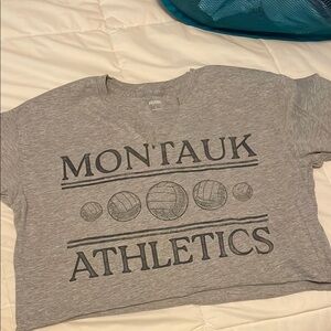 HOLLISTER Gray Montauk Athletics T-Shirt